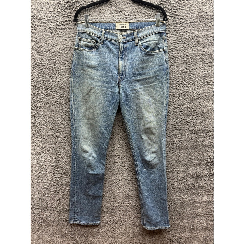 Reformation Jeans Liza‎ High Rise Straight Denim Jean Palermo Womens Size 29
